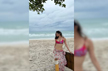 Mouni Roy in a vibrant floral printed swim set for a holiday in Thailand